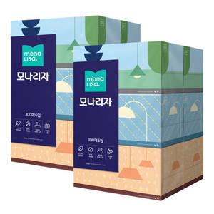 모나리자 아로마향 300매 6입 2개 총12개 향기나는 퍼퓸 각티슈 미용티슈
