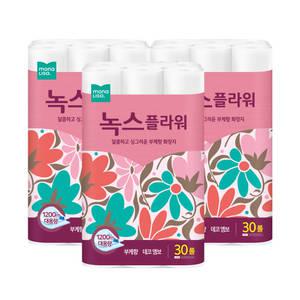 모나리자 플라워 2겹 40M 30롤+30롤+30롤 총90롤 화장지 휴지