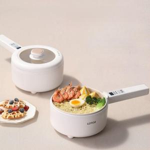 리큅 멀티쿠커 라면포트 찜기 lep-p20 내솥분리세척 핑크 내솥분리 오피스디포리큅