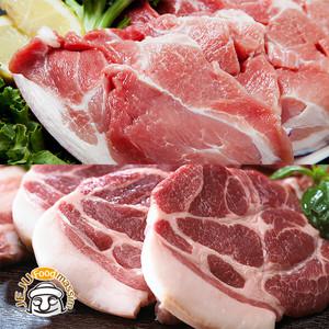 [제주푸드마씸] 탐라인 제주 흑돼지 목살+앞다리살 각 500g(구이용  냉장육)