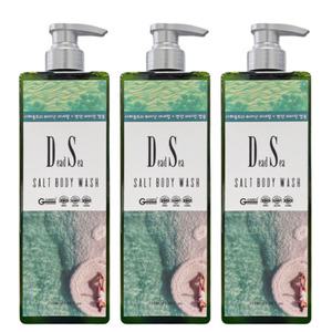 사해 솔트바디워시 750ml 3통 자연유래성분 민감피부 미네랄 영양제 천연 소금100%