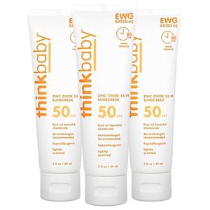 띵크 베이비 아기 유아 선크림 SPF50 89ml 3팩