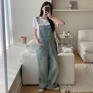 [VY] 여성 빈티지 멜빵 데님팬츠_WP33463