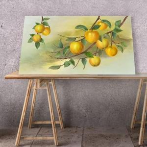 [JHQPSST8_4B]사과 돈들어오는그림 풍수 액자 55캔버스3