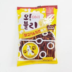 [KGPQ4OP9_4B]오블리 양고기+치즈버거 반려동물 100g