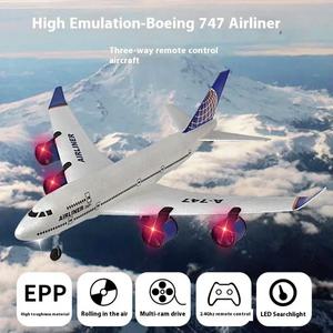 취미 RC 원격 제어 항공기 A380 보잉 747 고정 날개 거품 모델 3 채널 글라이더 야외 장난감 선물