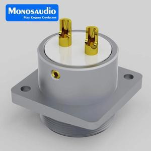 호환 모노사우디오 24K 금도금 순구리 마이크로 수 커넥터 소켓 항공 용도의 PTFE 절연  황동  포함 GM16G