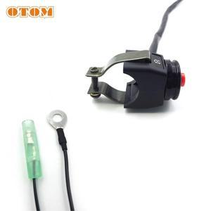 오토바이 부품 OTOM  바이크 오토바이 엔진 스타터 킬 스위치 시동 플레임아웃  단추 KTM EXC SXF XCF HUSQ