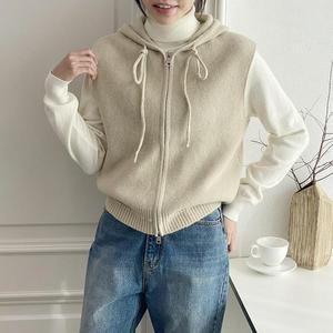 여자 후디 데일리 FW 스웨터 베스트 베스트_3
