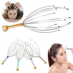 문어 머리 편안한 마사지 발톱 헤드, SPA 목 스트레스 해소 마사지 릴리스 헤드, 의사 스틸 볼 마사지기, 1