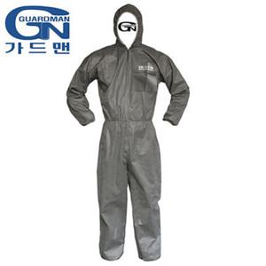 가드맨 G-1 원피스 작업복 2XL 회색 일회용 방진복 후드일체형 원피스 분진 비산먼지 안전 방진보호복 정비복 우수한 통기성 안전복