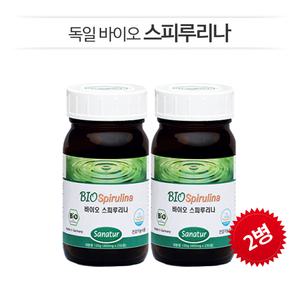 콜레스테롤개선[독일Sanatur] 독일 바이오 스피루리나 (400mg x 250정 x 2병) 항산화