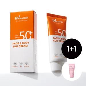 [2pack] 유브이 마스터 페이스 앤 바디 선크림 80ml(+모찌 팩투폼 20ml)