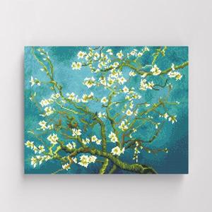 아트박스/아이러브페인팅 DIY캔버스형 보석십자수 40x50cm 고흐-아몬드나무
