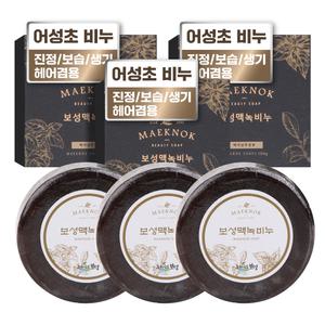[무색소&무방부제] 천연 어성초 비누 클렌징 세안 올인원 샴푸바 선물세트
