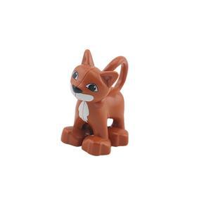레고 듀플로 호환 피규어 동물 - 04. 고양이 (갈색)