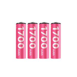 C타입 AA충전건전지 1.5V 1700mAH 4개입 리튬이온 충전식 리필배터리 디지털 도어락 교체 충전용