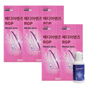 메디아렌즈 RGP 하드렌즈용액 360ml X 5개 + 메디 RGP 크리너 60ml