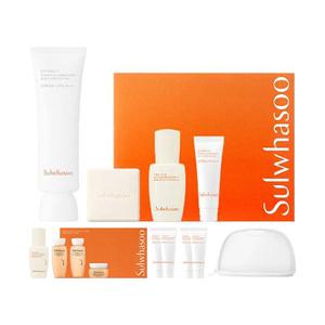 설화수 상백 선크림 50ml 기획 세트+증정(에센셜 데일리 루틴 키트 샘플 (4종)+상백선크림 10ml, 2개+상백톤업선크림 10ml, 2개+시그니처 메쉬파우치(화이트) 1EA 25.06 공용, 1개)
