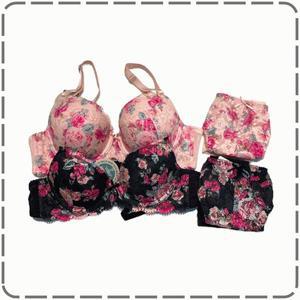 솔브(행사) 균일가세일 화려한 장미 화사한 포인트 브라+햄라인팬티 E컵 SBRD375E,SPTD375H_S