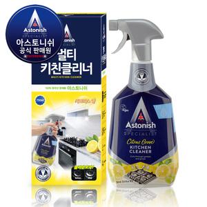 아스토니쉬 주방 기름때 찌든때 청소 세제 싱크대 상판 아일랜드식탁 멀티 키친 클리너 750ml