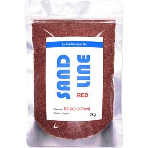 샌드라인 수족관 바닥재 자연 적사 R3 2kg 0.30.7mm
