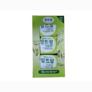 [BZJKQBVY_4B]알뜨랑 비누 그린올리브140g 3개입 화장비누