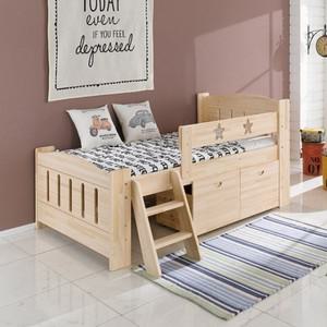 KJP  가구산책 편백 원목 1단 벙커 침대 SS H6784