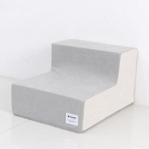 [BZJL8EU4_4C]강아지 투톤 스타일 계단 2단 아이보리 1P 애