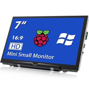 햄티산 라즈베리 파이 화면 7인치 HDMI 모니터 800X480 LCD 디스플레이 미니 소형 4 /3 /2 /ZERO /B /B+ WIN11 /10 /8 /7 (비터치), 드라이버 프리