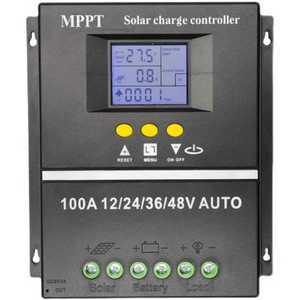MPPT 태양광 컨트롤러 방전 60A 100A 자동 충전 80A 솔라 발전기 업그레이드 패널 발전 트레이서
