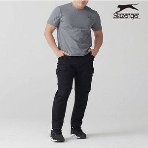 [슬레진저] 멀티 입체 카고 팬츠-블랙_01