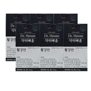 닥터혜움 활강안 흑염소장어복합물 L아르지닌60,000mg 100g X 6통