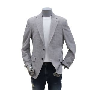 BON 24S/S 프레피 미니멀 깅엄체크 남성 자켓 (BN4MEA266)