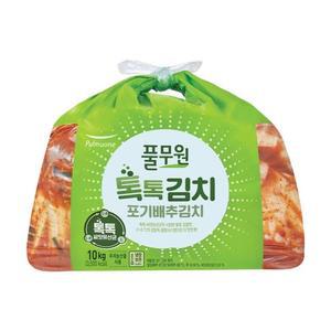 풀무원식품 [생산직송] 풀무원 톡톡 포기김치 10kg 캠핑 여행 도시락 엄마손맛 밥반찬 자취생