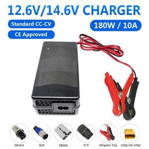 지능형 완전 자동 리튬 배터리 충전기, 효율적인 CC-CV, LiFePO4 다리미, LFP, 12.6V, 12V10A, 14.6V