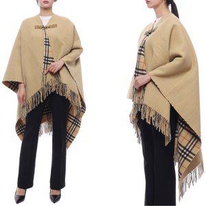 [부산점][버버리][버버리] 24FW 여성 체크 울 케이프 (8096630 SAND 24F)