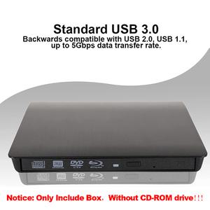 미끄럼 방지 USB 3.0 SATA 외장 DVD CD-ROM RW 플레이어 광학 드라이브 인클로저 케이스