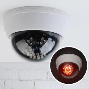 [ME53LN19_52CP]LED 가짜 돔형 CCTV 모형카메라 보안 감시