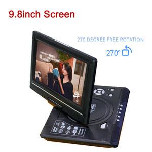 DVD 플레이어 블루레이 인치 휴대용 자동차 VCD CD 게임 TV USB 270 회전 스크린 원격 제어 미디어 FM 기능