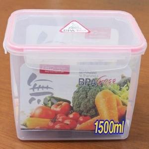 플라스틱 직사각 밀폐용기-1500ml 냉동실보관용기