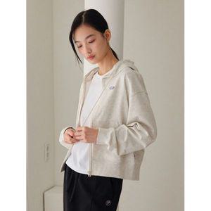 폴햄 POLHAM 여성 쿨테리 크롭 자수 후드집업 PHF2TC2210