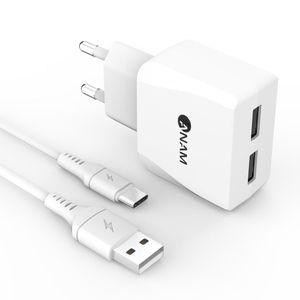 고속충전 USB 2포트충전기 2.1A 듀얼 충전기 C핀 /휴대폰/고속충전기/2포트/USB충전기