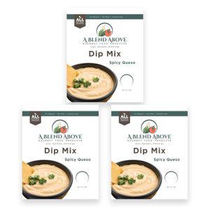 A Blend Above Gourmet Food Products 디핑 소스 블렌드 어보브 스파이시 케소 딥 믹스 3팩 각각 1온스 16