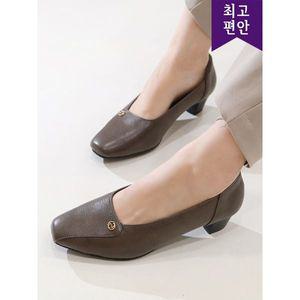 [하프클럽/사임당슈즈]4cm 양가죽 국내생산 발등쿠션 단정 푹신 정장 펌프스
