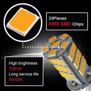 Ruiandsion 범용 H1 H3 트럭 자동차 안개등 전구 주행등  2835 33SMD 앰버 LED  12V 24V  화이트 레드 블루