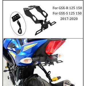 GSXR125 튜닝 용품 GSXR 오토바이 테일 깔끔한 스즈키 150 GSXS125 GSXS150 펜더 뒷좌석 지원 번호판 프레