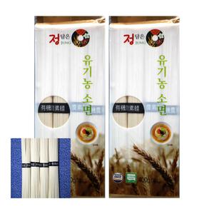 삼화제분 정담은 유기농 소면 400g 2팩