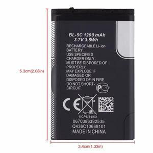 BL-5C 3.7V 1200mAh 배터리 BL 5C 충전식 Nokia 2112 2255 2270 2300 3125