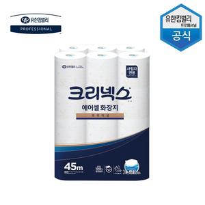 크리넥스 에어셀 프리미엄 화장지 피톤치드향 45m 24개입 2개